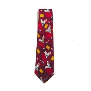 Vintage Hallmark Holiday Traditions Silk Christmas Santa Tie